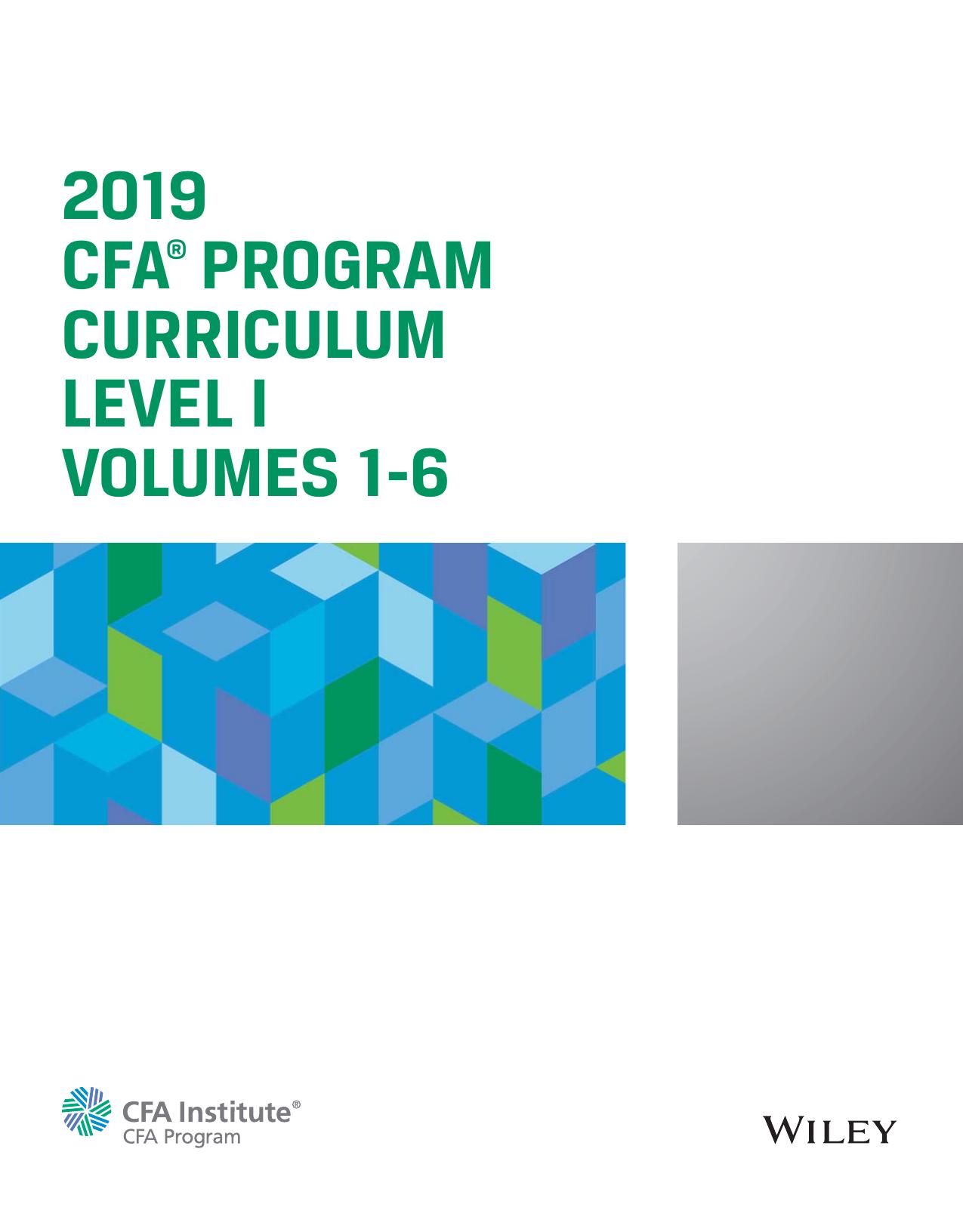 2019 CFA(r) PROGRAM CURRICULUM LEVEL I VOLUMES 1-6.jpg