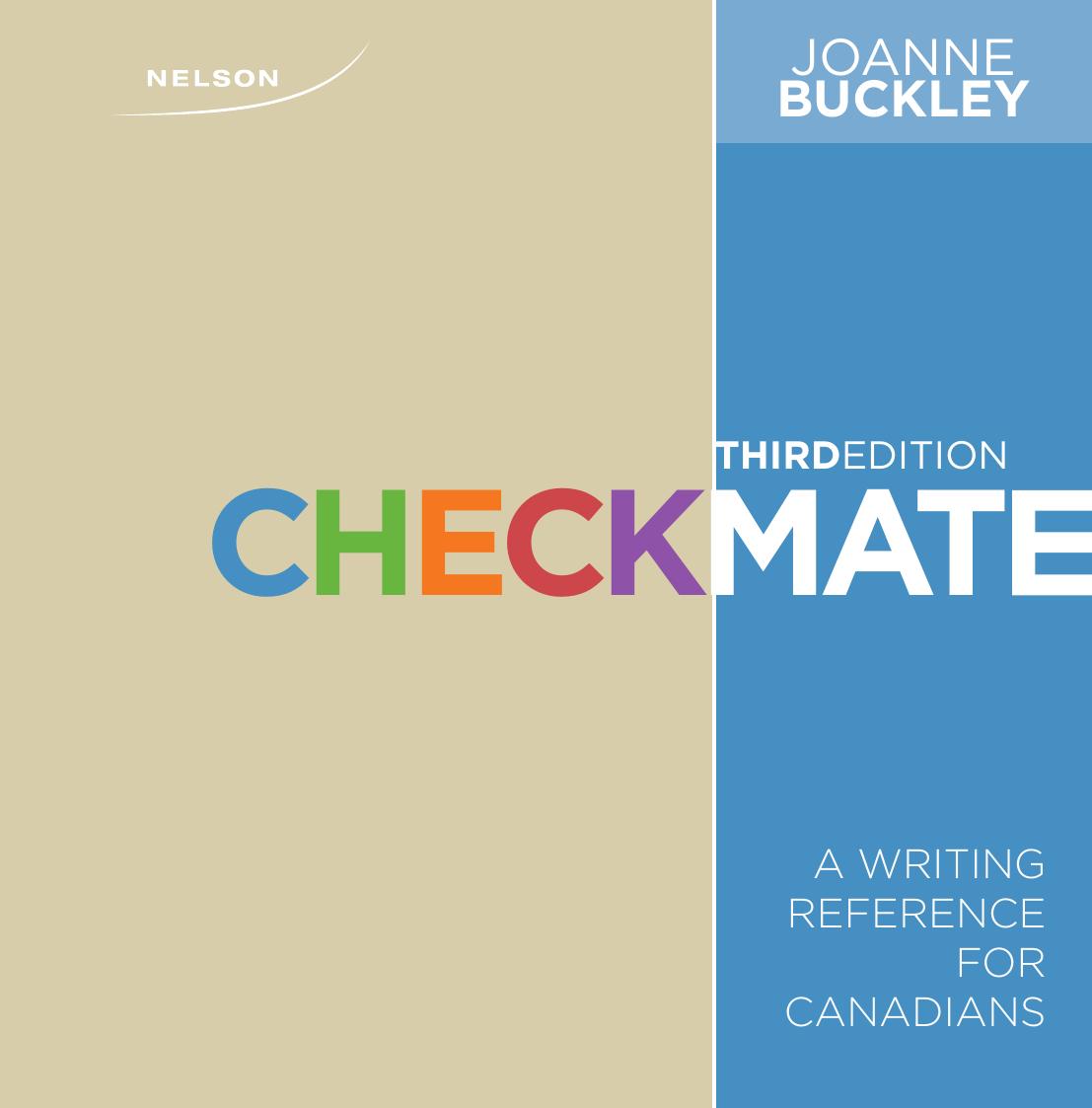 Checkmate A Writing Reference for Canadians 3rd Edition by Joanne Buckley 120Yuan.jpg