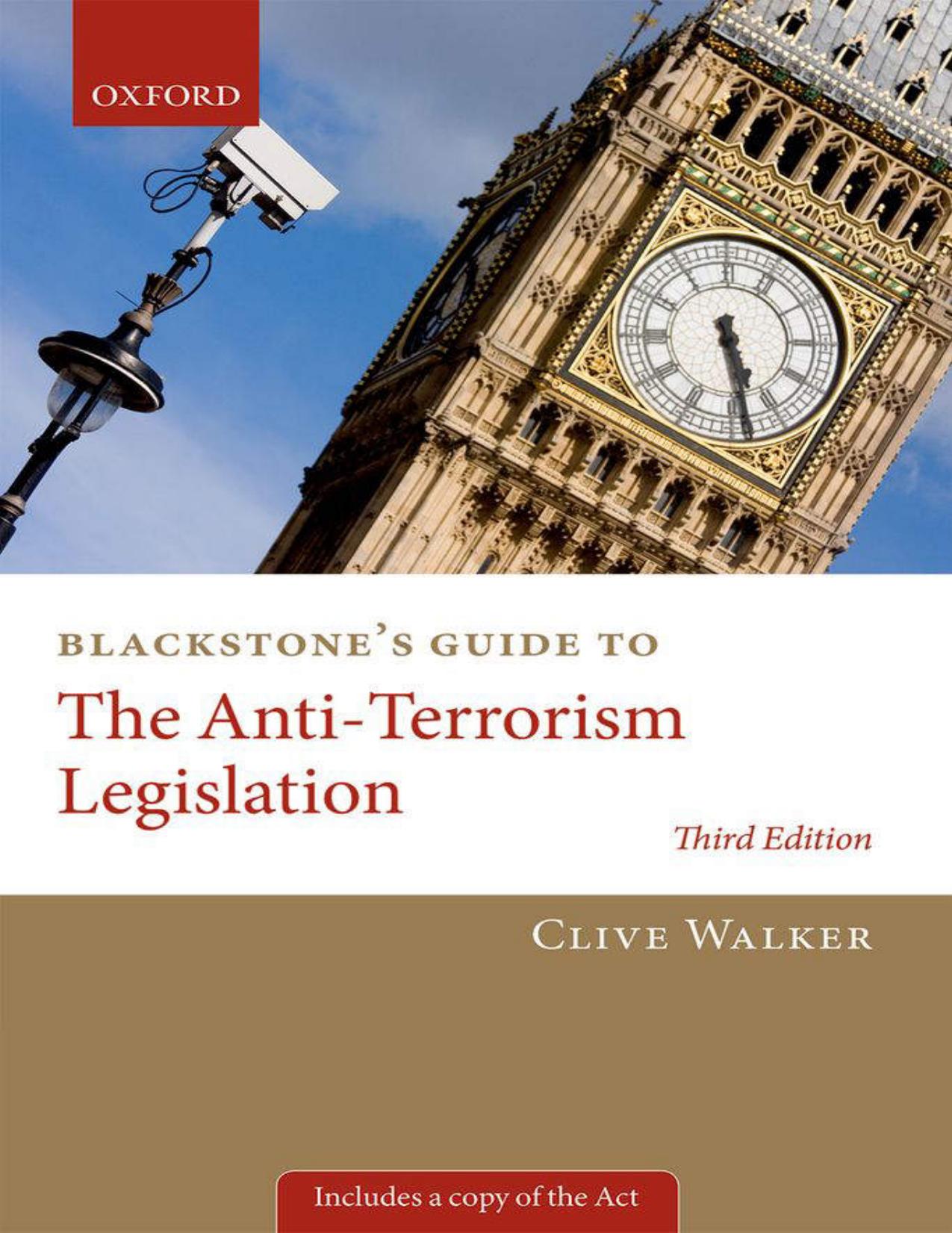 Blackstone's Guide to the Anti-Terrorism Legislation (Blackstone's Guides).jpg