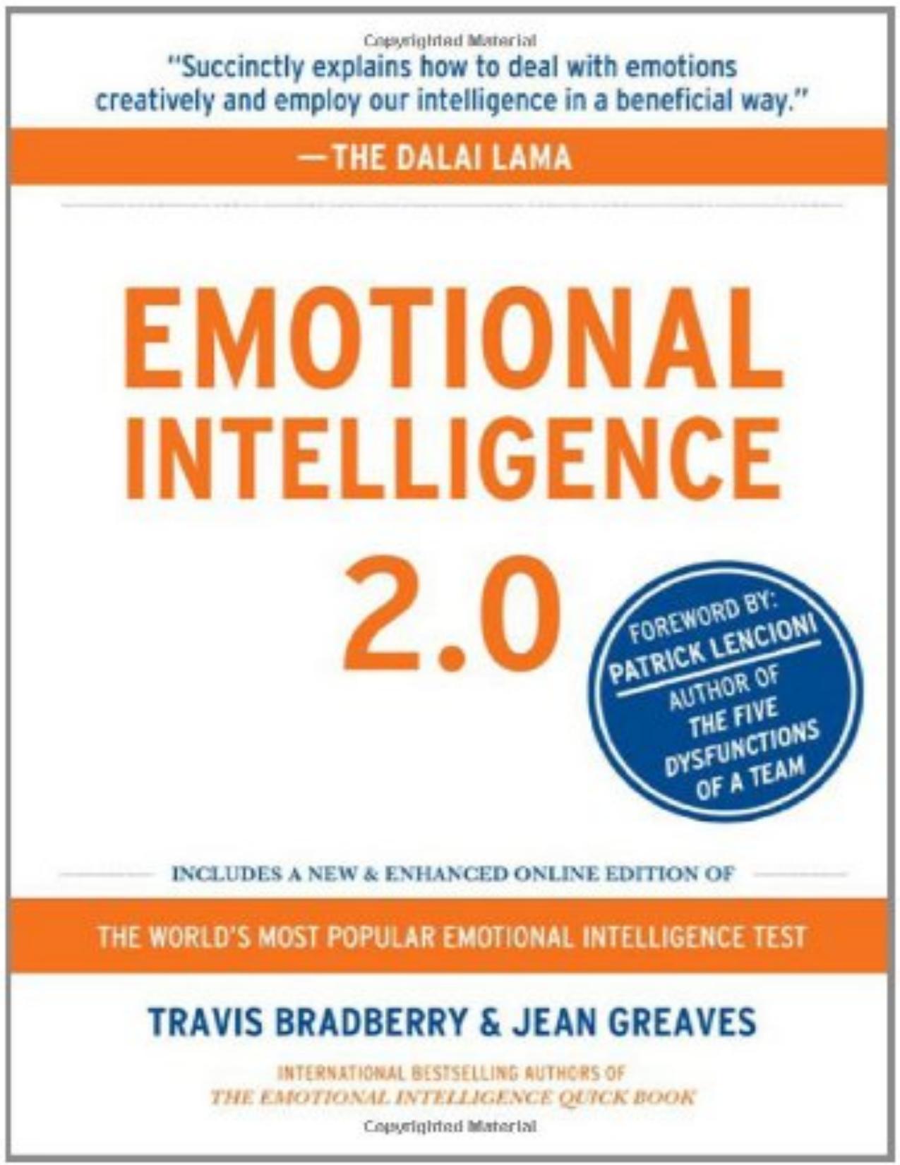 Emotional Intelligence 2.0 - Travis; Jean Greaves; Patrick Lencioni Bradberry.jpg