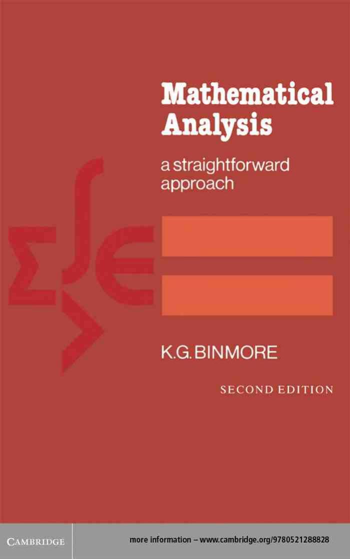 Mathematical Analysis_ A Straightforward Approach, 2nd Edition.jpg