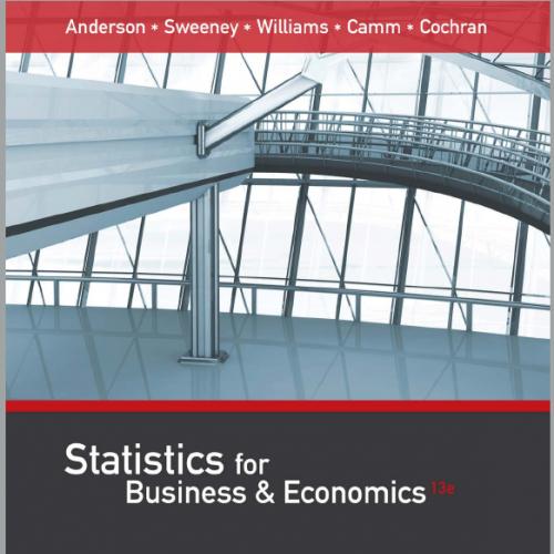 Testbank-题库-Statistics for Business and Economics 13th edition Anderson安德森