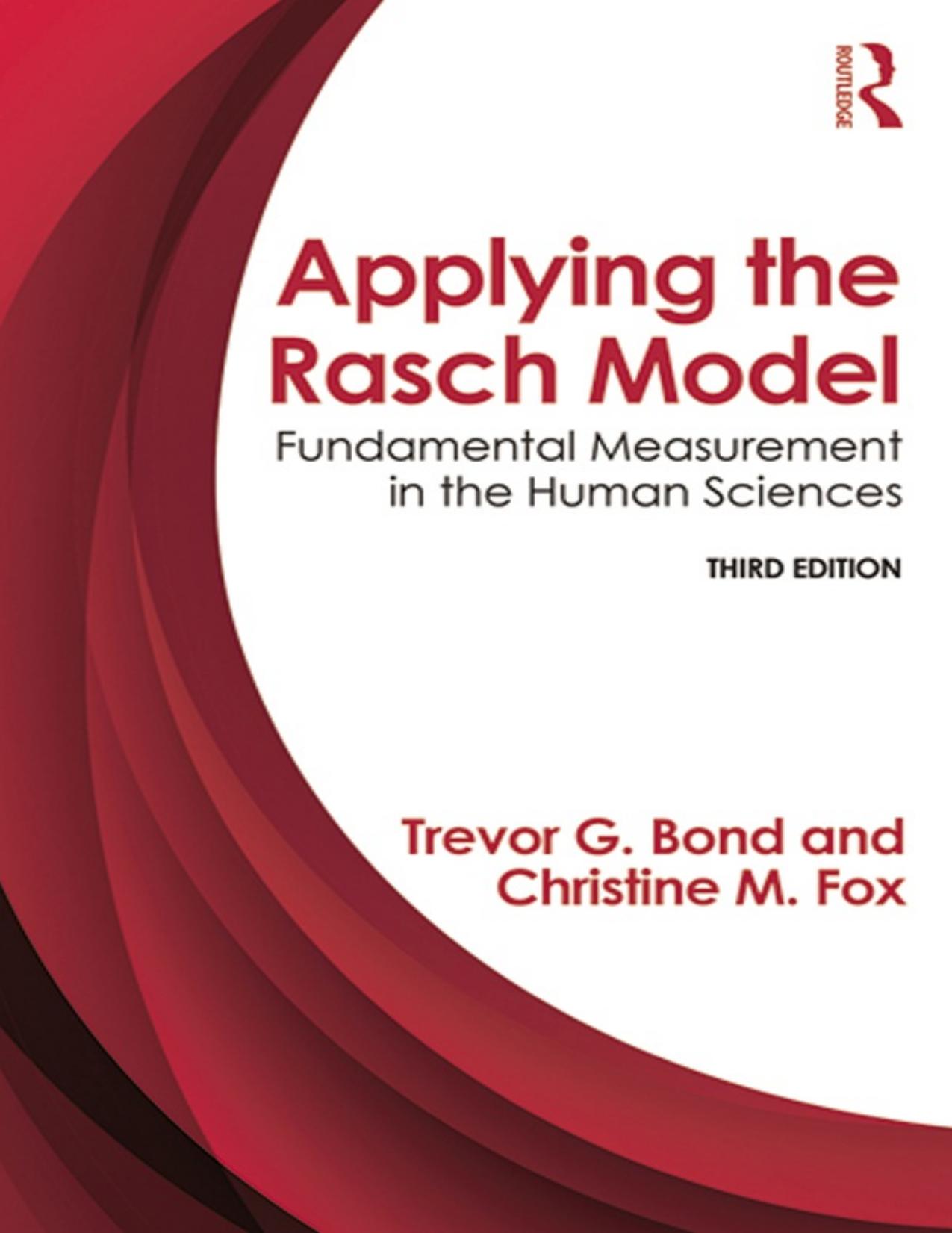 Applying the Rasch Model 3rd - Trevor Bond,Christine M. Fox & Christine M. Fox.jpg