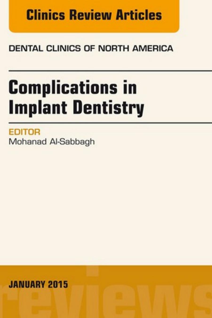 Complications in Implant Dentistry, an Issue of Dental Clinics of North America.jpg