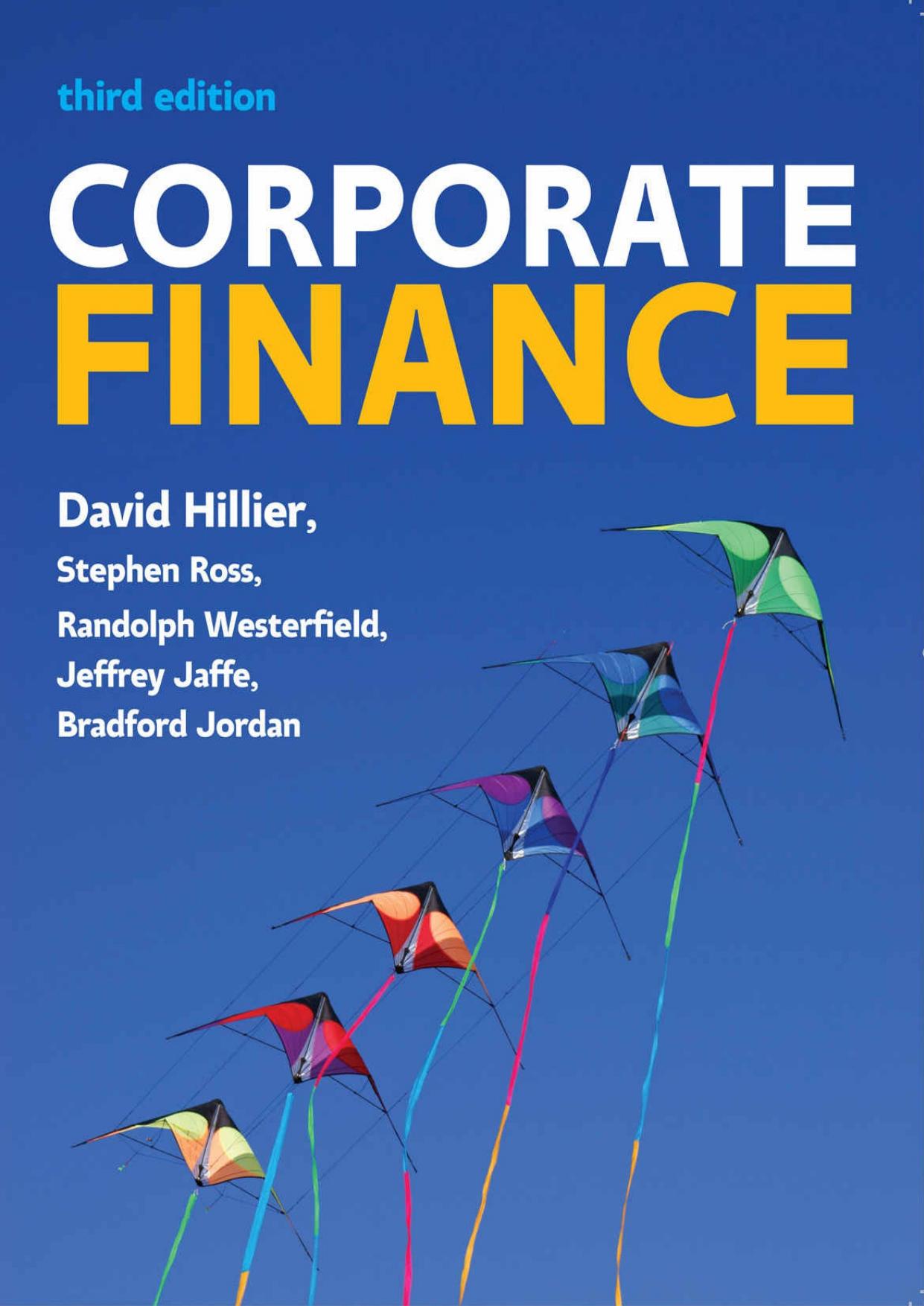 Corporate Finance European Edition 3rd Edition by David Hillier - Hillier, David.jpg