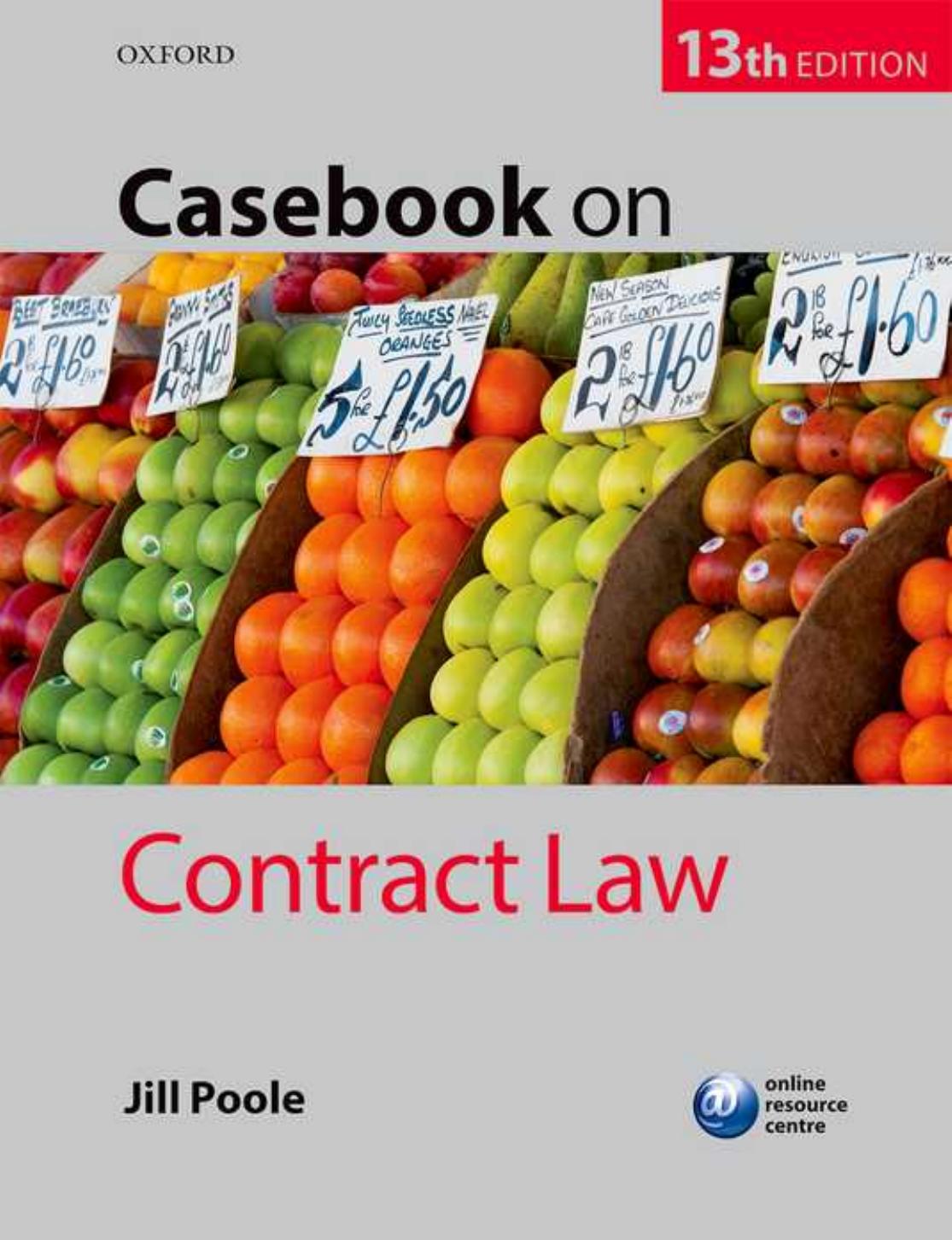 Casebook on Contract Law 13th by Jill Poole.jpg