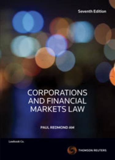 Corporations & Financial Markets Law 7th Edition 7e by Paul Redmond.jpg