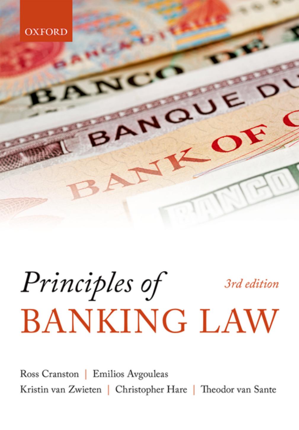 Principles of Banking Law 3rd Edition By Sir Ross Cranston 120Yuan.jpg