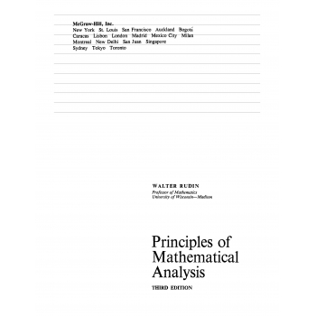 （Solution Manual）Principles of Mathematical Analysis 3ed