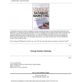 Arthur Middleton Hughes_Strategic Database Marketing 3ed