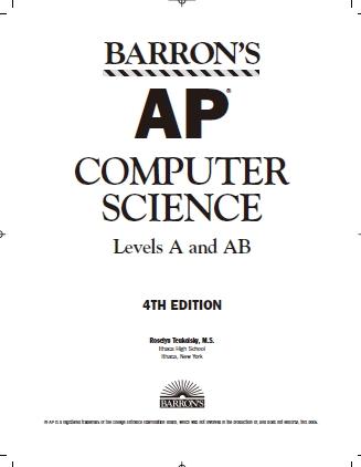 Barron's AP Computer Science Levels A and B