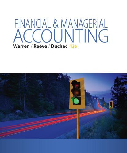 Financial and Managerial Accounting 13th Edition