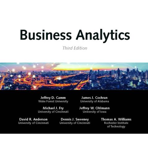 Business Analytics (Camm, 3rd Edition)