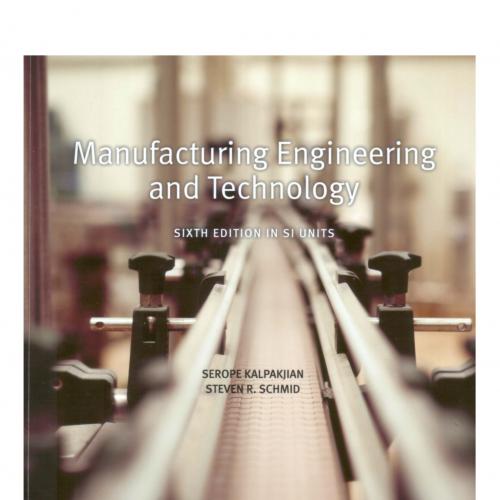 MANUFACTURING ENGINEERING and Technology 6th edition
