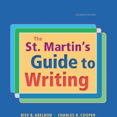 Title The St. Martin’s Guide to Writing, 11th Edition