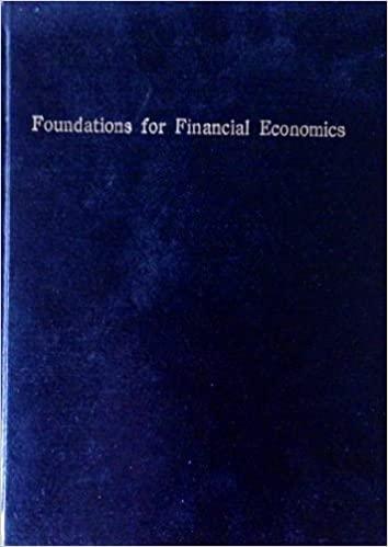 Foundations for financial economics