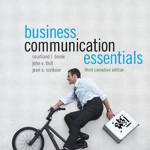Business Communication Essentials, Third 3rd Canadian Edition by Courtland L. Bovee