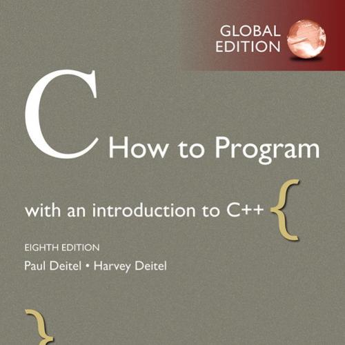 C How to Program,8th Global Edition