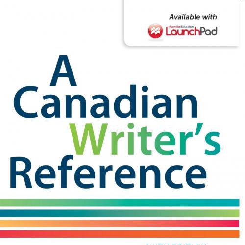 Canadian Writer's Reference_ Sixth Edition, A