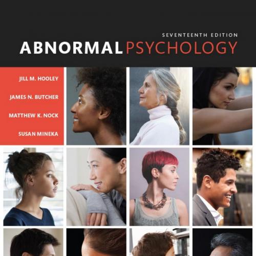 Abnormal Psychology 17th Edition by James N. Butcher