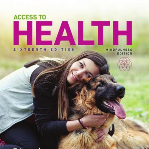Access to Health, 16e - Rebecca J. Donatelle, Ph.D_