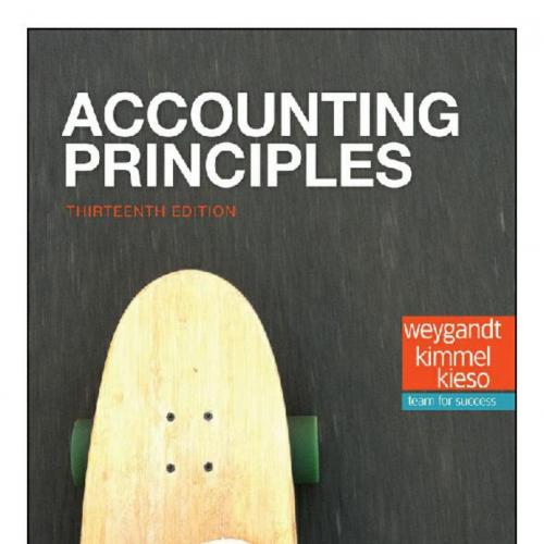 Accounting Principles 13TH by Jerry J. Weygandt