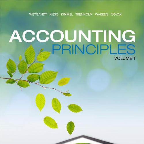 Accounting Principles, Volume 1, 7th Canadian Edition by Weygandt; Donald E. Kieso