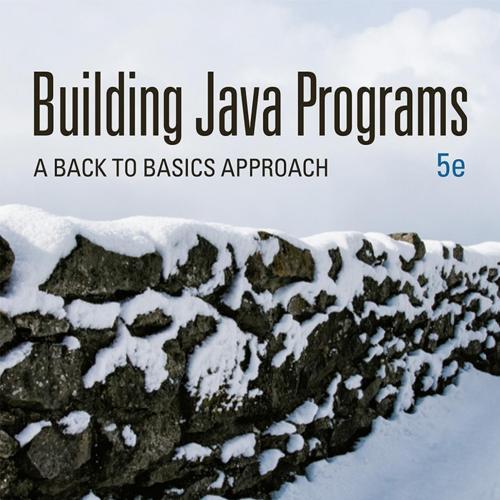 Building Java Programs A Back to Basics Approach 5th by Stuart Reges - Vitalsource Download