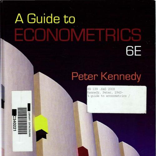 Guide to Econometrics. 6th Edition, A