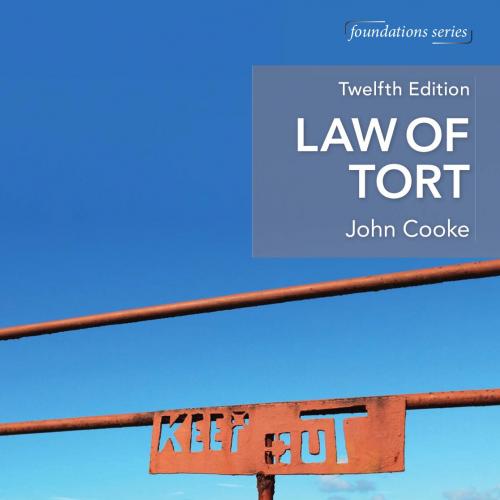 Law of Tort 12th - JOHN COOKE