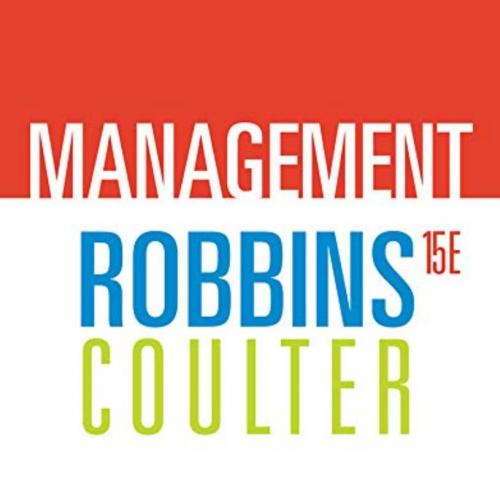 Management 15th Edition By Stephen Robbins
