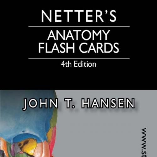 Netter's Anatomy Flash Cards,4th Edition