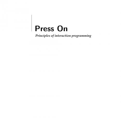 Press On- Principles of Interaction Programming