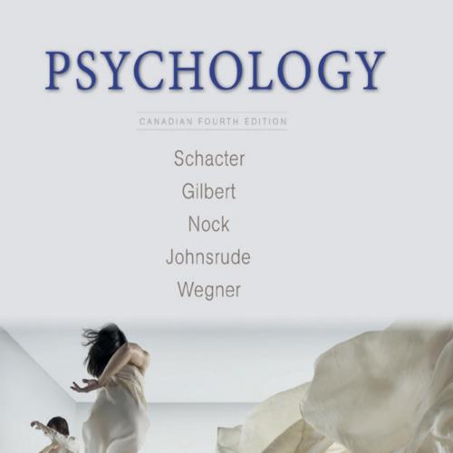 Psychology,4th Fourth Canadian Edition by Daniel L. Schacter