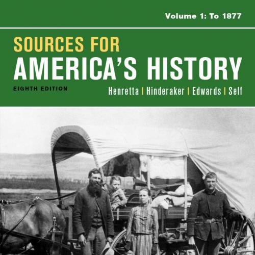 Sources for America's History volume1 To 187 - Kevin B. Sheets - Sheets