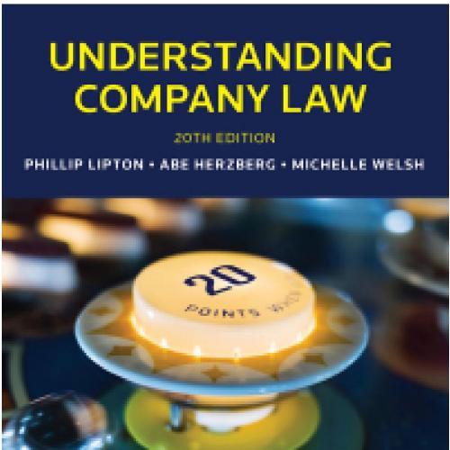 Understanding Company Law 20th Australia Edition By Abe Herzberg 120Yuan