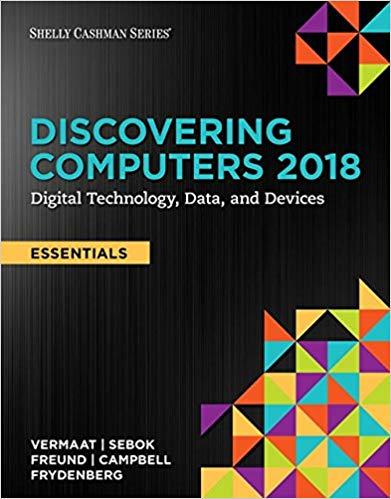 (IM)Discovering Computers, Essentials ©2018  Digital Technology, Data, and Devices, 1st Edition.zip
