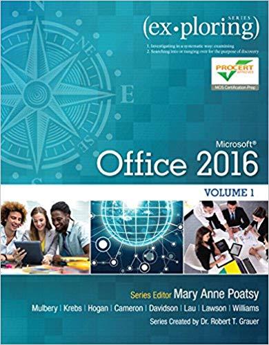 (TB)Exploring Microsoft Office 2016 Volume 1 Mary Anne Poatsy.zip