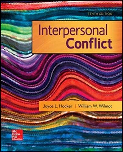 (TB)Interpersonal Conflict 10th Edition William Wilmot.zip