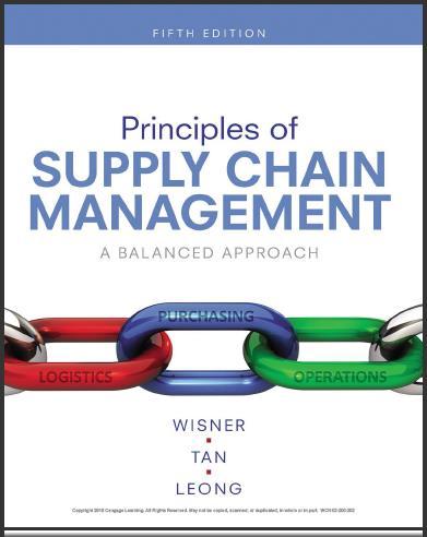 (TB)Principles of Supply Chain Management A Balanced Approach 5th Edition by Joel D. Wisner.zip