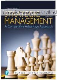 （TB）Strategic Management A Competitive Advantage Approach, Concepts and Cases  17th Edition.zip