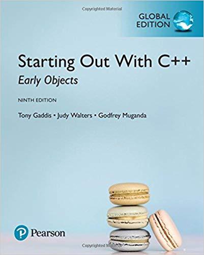 (Test Bank)Starting Out with C++ Early Objects 9th Global Edition.zip