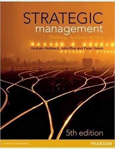 (Test Bank)Strategic Management 5th Australian Edition by Graham Hubbard.zip