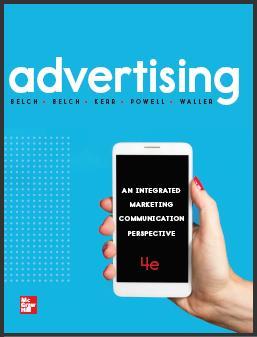 (IM)Advertising An integrated marketing communication perspective 4th By Belch, George E.rar