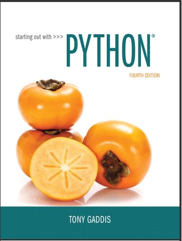 (PPT)Starting Out with Python, 4th Edition Tony Gaddis.zip
