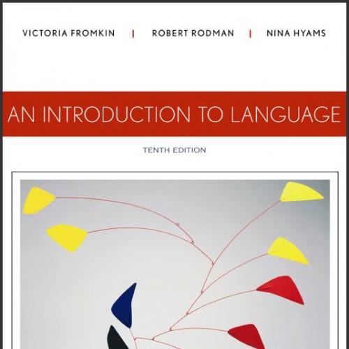 (Solution Manual)An Introduction to Language 10th Editionj by Victoria Fromkin.pdf
