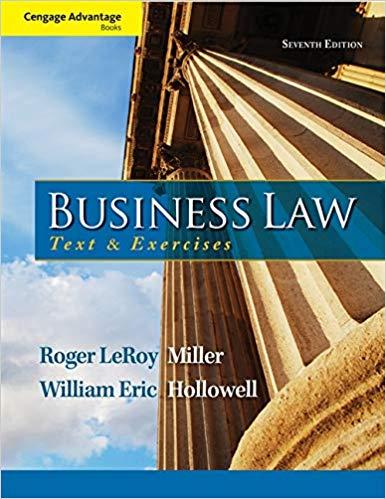 (Test Bank)Business Law Text and Exercises 7th Edition.zip