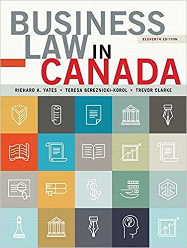 (PDF)Business Law in Canada 11th Canadian Edition by Richard A. Yates