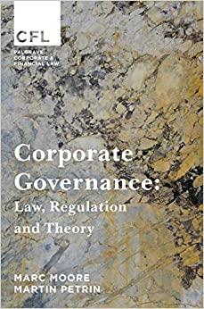 (PDF)Corporate Governance Law, Regulation and Theory (Corporate and Financial Law)