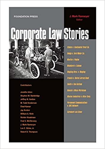 (PDF)Corporate Law Stories